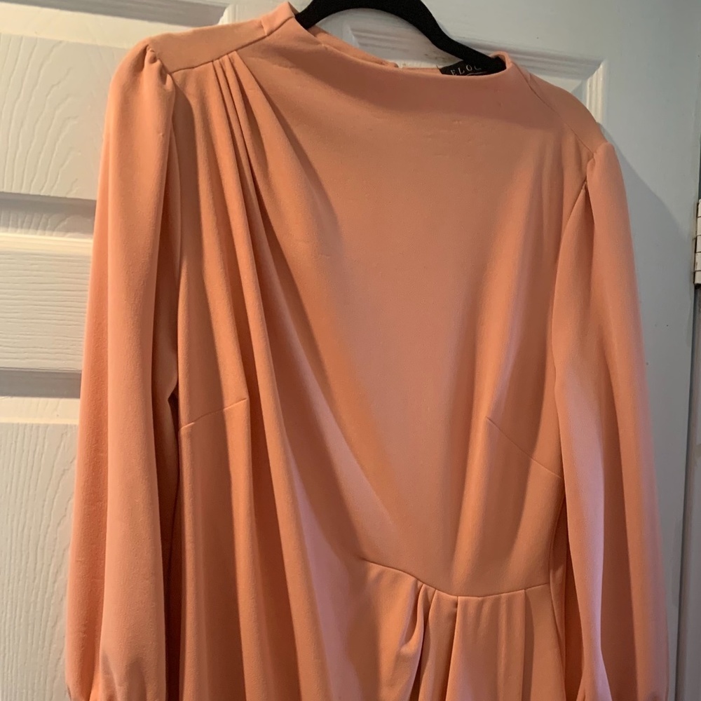 Eloquii pink long sleeve dress size 14